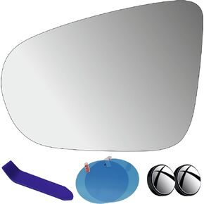 EAP Driver Side Mirror Glass Compatible with VW Golf MK6 2010-2014, Golf R 2012-2013, Golf GTI 2010-2014, Heated Without Auto Dimming 5K0857521A