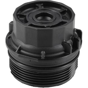 X AUTOHAUX Black Car Oil Engine Filter Housing Cap Cover for Toyota for Lexus for Scion for Pontiac 15620-0T010