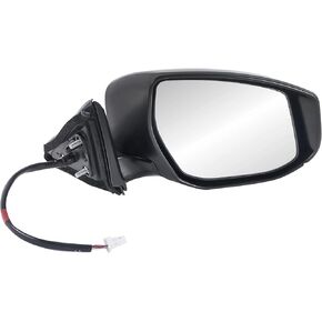 Power Door Mirror Passenger Side Compatible with 2013-2018 Nissan Altima 96301-3TH3A Non- Heated Manual Folding Mirror Replacement- Black/Right,w/Turn Signal
