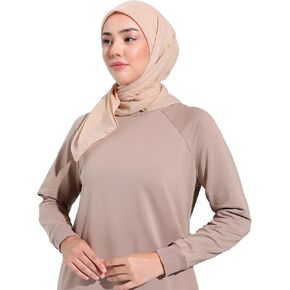 Muslim Hijab Scarf for Women | 37" - 37" Cotton Islamic Turban | Lightweight Hair Scarves Premium Head Scarf