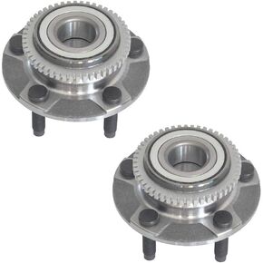 (Pair) DRIVESTAR 513115 Front Wheel Hub & Bearing 5 Lug w/ABS for Ford Mustang 1994 95 96 97 98 99 00 01 02 03 2004, Replace: BR930250