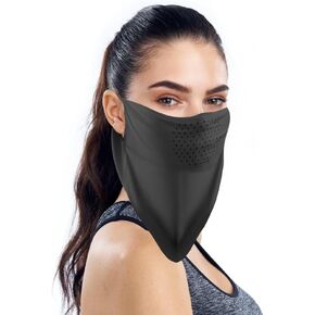 JBM Neck Gaiter Face Mask with Ear Loops, Ice Silk Scarf Mask for Women Men, Sun Protection Face Mask for Riding Cycling