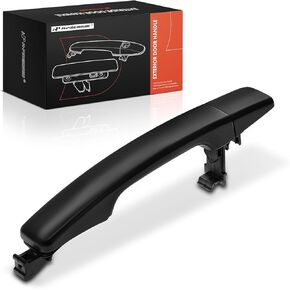 A-Premium Rear Left Driver Side Exterior Door Handle Compatible with Kia Soul 2014-2022 Hatchback, Without Keyless System, Primed Black, Replace# 83651-B2010, 83652-B2010