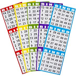 SEETOOOGAMES Bingo Paper Game Cards - 3 Card - 100 Books of 10 Sheets