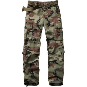 Ripstop Cargo Pants for Men, Outdoor Lightweight Hiking Pants, Durable Work Pants for Men with 8 Pockets