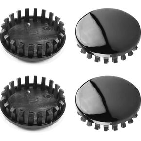 4Pcs Wheel Center Caps for Cadillac Chevy Buick Wheel Rim Outer 66.8mm(2.63in) Inner 55mm(2.17in) Black Hub Caps
