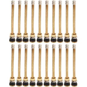 20 Pcs 5in Clamp in Truck Valve Stems, Straight Truck Valve StemsTR574 Copper Tubeless Straight Valve Stem Extension Adaptor for 0.625in Valve Bore Stems Replacement Kit