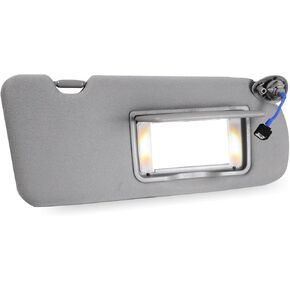 Nakuuly Right Passenger Side Sun Visor Gray Compatible with Honda CRV 2017 2018 2019 2020 2021 2022 Sunvisor with Vanity Light with Mirror Replaces # 83230-TLY-H11ZB
