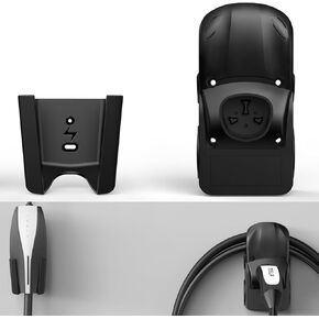 Tesla Charger Cable Holder with UMC Holder, New & Upgraded Charging Cable Organizer, Solid and Unique Designed for Tesla Model 3/S/X/Y Mobile Charger and Wall Mount Connector