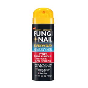 Fungi-Nail Everyday Anti-Fungal Powder Spray, Stops Foot Fungus, Prevents Most Athlete’s Foot, Absorbs Wetness to Fight Odor, Talc-free, 4.6oz