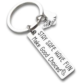 Sweet 16 Birthday Gift For Girls Have Fun Make Good Choices Gifts For Sister Daughter Happy Birthday Keychain for Women Friends 16th teenage 16 Years Old Gifts