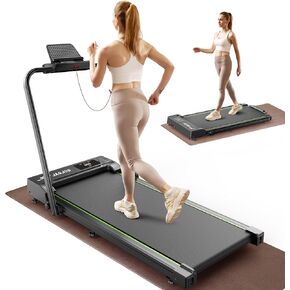 Under Desk Walking Pad Treadmill, Walking pad for Home Fitness, 265 Lbs Capacity Quiet 2 in 1 Walking pad for Walking and Jogging, Lightweight Treadmill for Home Office with Remote Control