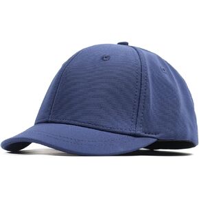 Short Brim Stretch Fitted Baseball Caps Men's Solid Structured Full Closed Cap Curved Brim Elastic Closed Back Hat K272