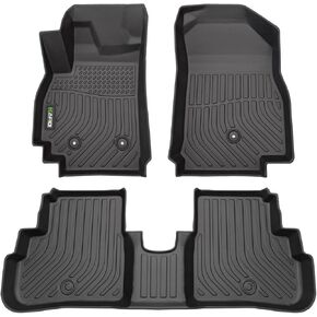 HAFIDI® Floor Mats Fit for 2016-2022 Chevy Spark All Weather Protection TPE Anti-Slip Automotive Floor Liners, Fits 1st & 2nd Row Full Set Custom Chevrolet Spark Accessories, Black