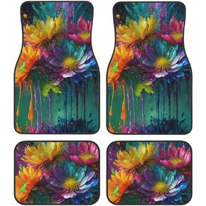 Car Floor Mats,Vehicle Front Rear Carpets Mats Universal Car Rugs,Car Accessories for Truck,Mushroom