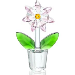 Crystal Sunflower Figurine Glass Flowers CollectibleOrnament for Valentine's Day Wedding Gifts for Her
