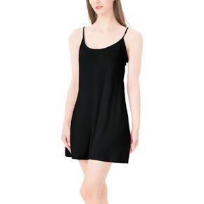 Slip Dress for Women Viscose Spaghetti Strap Lingerie Sexy Nightgowns Plus Size