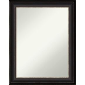 Amanti Art Wall Mirror, Trio Oil Rubbed Bronze Frame Mirror for Wall Decor or use as Bathroom Mirror for Over Sink (28.5 x 22.5 in.) Non-Beveled Mirror, Bronze Mirror, Traditional Mirror