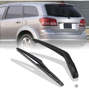 Rear Windshield Wiper Arm Blade Assembly Kit Compatible with 2009-2020 Dodge Journey, Rear Window Wiper Replacement 68040371AA, 68077939AA, 68040372AA