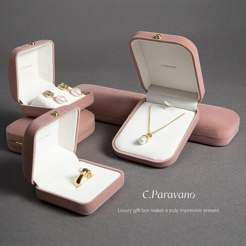 C.Paravano Gold Earrings Dangle Dangle Earrings Pearl Gold Wedding Earrings Gold 18K Gold Plated Earrings for Women 925 Sterling Silver Earrings for Women in Saudi Arabia