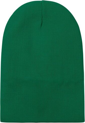 قبعة شتوية مبطنة بالساتان من دوريو للنساء قبعات شتوية مبطنة بالحرير للنساء قبعة جمجمة من الأكريليك الناعم الدافئ قبعة صغيرة خضراء مقاس واحد in Kuwait