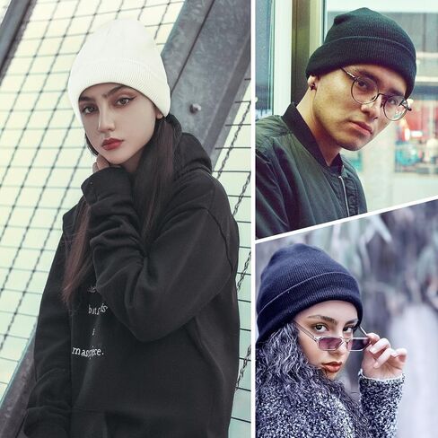 قبعة شتوية مبطنة بالساتان من دوريو للنساء قبعات شتوية مبطنة بالحرير للنساء قبعة جمجمة من الأكريليك الناعم الدافئ قبعة صغيرة خضراء مقاس واحد in Kuwait