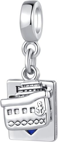 Airplane Ship Travel Passport Charm Compatible with Pandora Charms Bracelets Birthday Charm Gift Charm Bracelet Charms Jewelry Gifts in Saudi Arabia