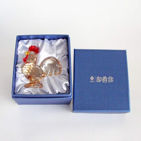 Crystal Rooster Animal Collectible Cute Figurine Ornament Gifts Home Decor (Gold) in Kuwait