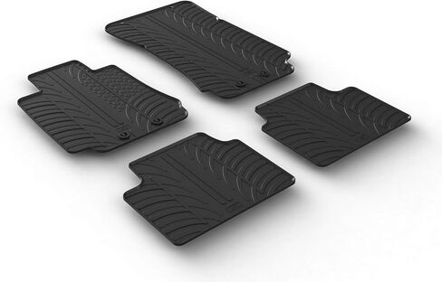 GledringUSA Custom Fit All-Weather Rubber Floor Mats Compatible for Alfa Romeo Giulia Sedan 2016-2024 - No Trimming Needed in Kuwait