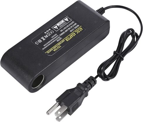 12V 10A Power Adapter Car Charger Converter,Car Cigarette Lighter Socket AC/DC Power Supply Adapter Transformer for Tire Inflator, Car Refrigerator, Car Vacuum Cleaner, and Other Car Devices in Saudi Arabia