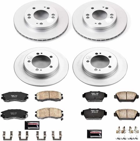 Power Stop KOE682 Autospecialty Front and Rear Replacement Brake Kit-OE Brake Rotors & Ceramic Brake Pads in Saudi Arabia