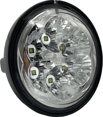 مصباح أمامي مستدير من Tiger Lights TL5120 LED متوافق مع/بديل لـ Kubota 3Y205-75730، 3Y205-75732 12-24 فولت، 1.830 أمبير، 2550 لومن، 3 3/4 بوصة OD، 22 وات in Kuwait