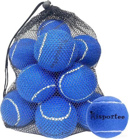 Tennis Balls, 12 Pack Colorful Tennis Ball Practice Balls, Tennis Balls for Dog, Come with Mesh Bag for Transport, Good for Beginner Training Tennis Ball in Saudi Arabia