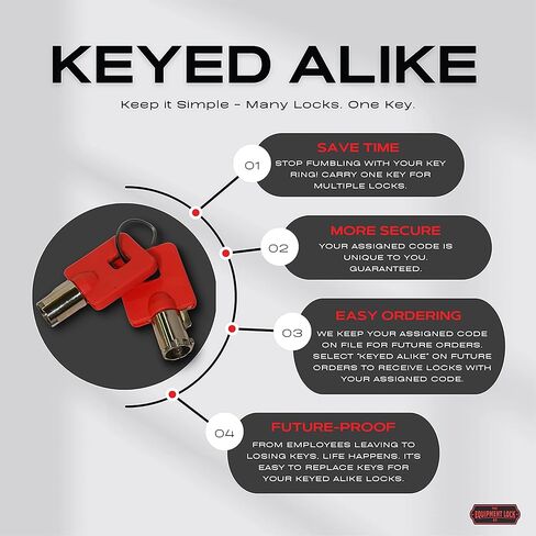 Equipment Lock Heavy Duty Cargo Door Lock - Powder Coated Steel Shipping Container Lock - Maximum Security Semi Trailer Door Lock - Semi Truck Accessories and Trailer Security (Keyed Differently) in Kuwait