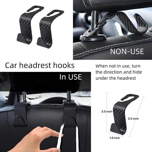 Sunglass Holder for Car 2 Packs, Car Accessories Magnetic Leather Glasses Holder, Sunglass Organizer for car Visor Clip,Car Essentials for New car (Black) in Saudi Arabia