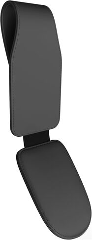Sunglass Holder for Car 2 Packs, Car Accessories Magnetic Leather Glasses Holder, Sunglass Organizer for car Visor Clip,Car Essentials for New car (Black) in Saudi Arabia