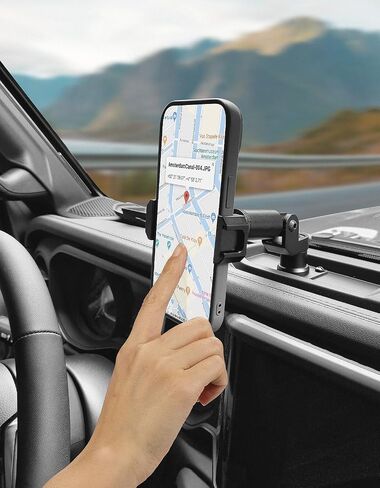 JOYTUTUS Heavy Duty Phone Mount for JL, Dash Mount Cell Phone Holder Compatible with Wrangler JL 2024 (Includes JL 4XE) & Gladiator JT 2024, Phone Holder Compatible with iPhone Android Smartphone in Saudi Arabia