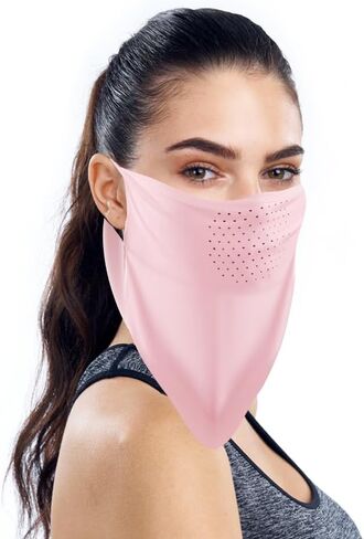 JBM Neck Gaiter Face Mask with Ear Loops, Ice Silk Scarf Mask for Women Men, Sun Protection Face Mask for Riding Cycling in Saudi Arabia