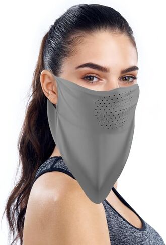 JBM Neck Gaiter Face Mask with Ear Loops, Ice Silk Scarf Mask for Women Men, Sun Protection Face Mask for Riding Cycling in Saudi Arabia