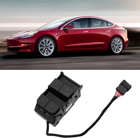 Jaronx Compatible with Tesla Model 3/Y Window Switch 2021 2022, Driver Side Master Window Switch for Model 3 Model Y, Replace for 1081037-02-G Left Front Side Power Window Switch (Matte Black) in Saudi Arabia