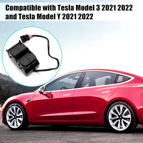 Jaronx Compatible with Tesla Model 3/Y Window Switch 2021 2022, Driver Side Master Window Switch for Model 3 Model Y, Replace for 1081037-02-G Left Front Side Power Window Switch (Matte Black) in Saudi Arabia