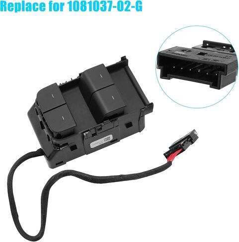 Jaronx Compatible with Tesla Model 3/Y Window Switch 2021 2022, Driver Side Master Window Switch for Model 3 Model Y, Replace for 1081037-02-G Left Front Side Power Window Switch (Matte Black) in Saudi Arabia