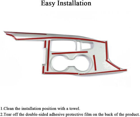 Rifoda لعام 2018 2019 2020 2021 2022 Toyota Camry ABS ملحقات وحدة التحكم المركزية غطاء لوحة ناقل الحركة مناسب لـ Carmy XLE XSE وجميع الزخارف الداخلية الهجينة من ألياف الكربون in Kuwait