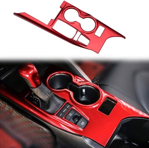 Rifoda لعام 2018 2019 2020 2021 2022 Toyota Camry ABS ملحقات وحدة التحكم المركزية غطاء لوحة ناقل الحركة مناسب لـ Carmy XLE XSE وجميع الزخارف الداخلية الهجينة من ألياف الكربون in Kuwait