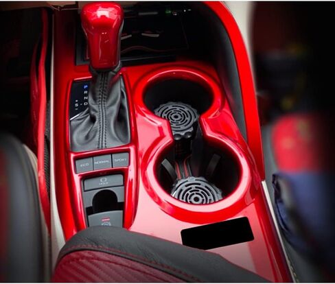 Rifoda لعام 2018 2019 2020 2021 2022 Toyota Camry ABS ملحقات وحدة التحكم المركزية غطاء لوحة ناقل الحركة مناسب لـ Carmy XLE XSE وجميع الزخارف الداخلية الهجينة من ألياف الكربون in Kuwait