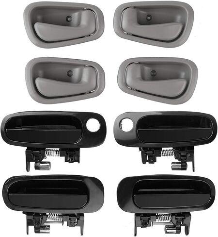 NPAUTO Interior Exterior Door Handles Set Replacement for Chevy Prizm Toyota Corolla Prizm 1998 1999 2000 2001 2002, Pack of 8 in Kuwait
