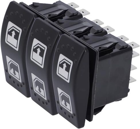 Left Hand Driver Power Window Switch for Can-Am 2016-2020 Defender & Defender Max 18-20 HD8 HD10 Left Hand Power Window Switch 8 Pin Lift Switch Replaces 710004979, 705800048 (3 Pack) in Kuwait
