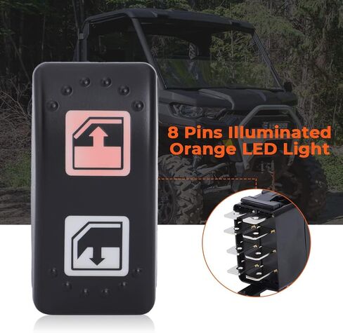 Left Hand Driver Power Window Switch for Can-Am 2016-2020 Defender & Defender Max 18-20 HD8 HD10 Left Hand Power Window Switch 8 Pin Lift Switch Replaces 710004979, 705800048 (3 Pack) in Kuwait