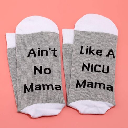 LEVLO NICU Daddy Mama Socks New Born Gift Ain't No Daddy Mama Like A NICU Daddy Mama Socks for Preemie Father Mother Gift in Saudi Arabia