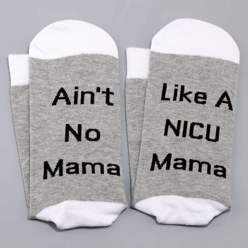 LEVLO NICU Daddy Mama Socks New Born Gift Ain't No Daddy Mama Like A NICU Daddy Mama Socks for Preemie Father Mother Gift in Saudi Arabia
